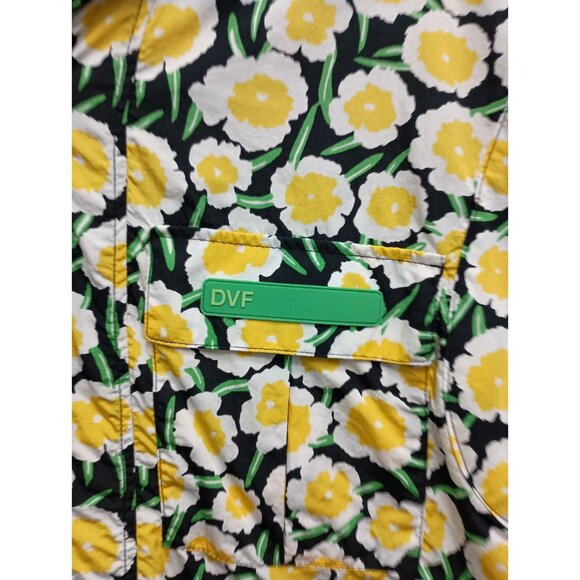 Diane Von Furstenberg X Target Hooded Vest Womens Medium Poppy Nylon Packable - Picture 3 of 8